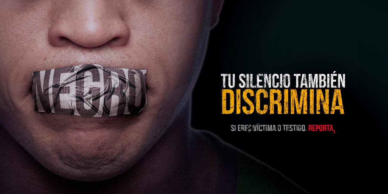 negro, tu silencio tambien discrimina